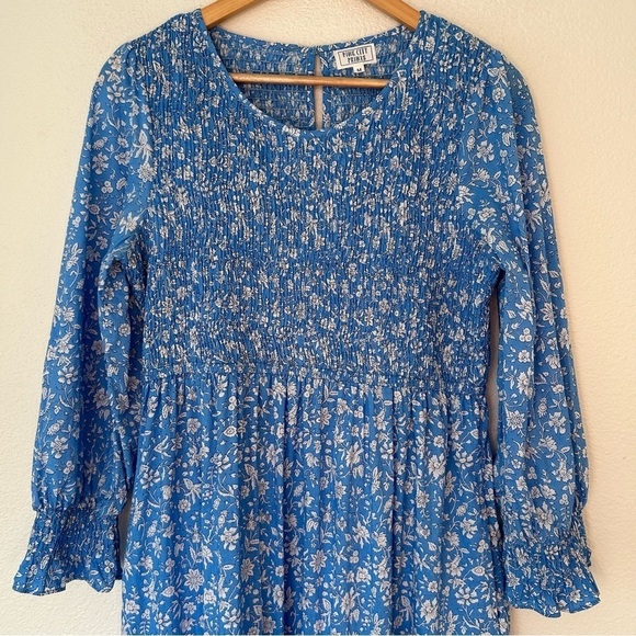 Pink City Prints Isabel Dress in Cornflower Lolita medium - Picture 3 of 16